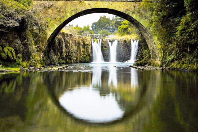 金山橋・板井手の滝の写真